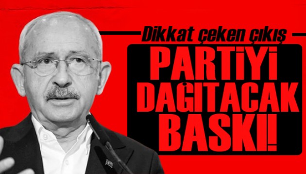 Kılıçdaroğlu'ndan dikkat çeken çıkış: Partiyi dağıtacak kadar sert bir baskı oluştu