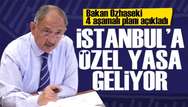 Bakan Özhaseki 4 aşamalı planı açıkladı: İstanbul'a özel yasa hazırlanıyor!