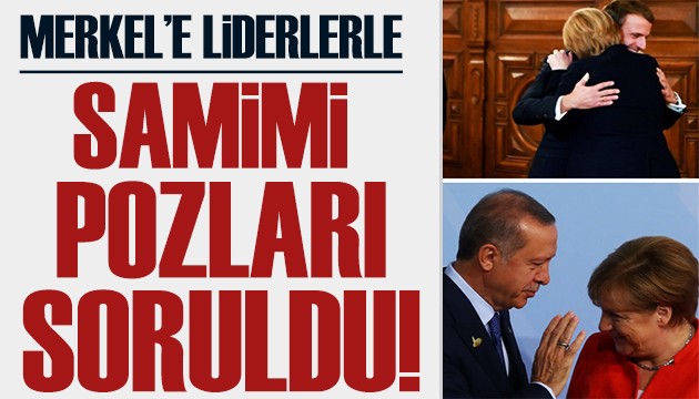 Merkel samimi pozlar verdi! Dünya bunu konuşuyor