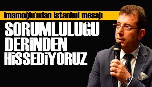 İmamoğlu'ndan iklim krizi açıklaması: Sorumluluğu hissediyoruz