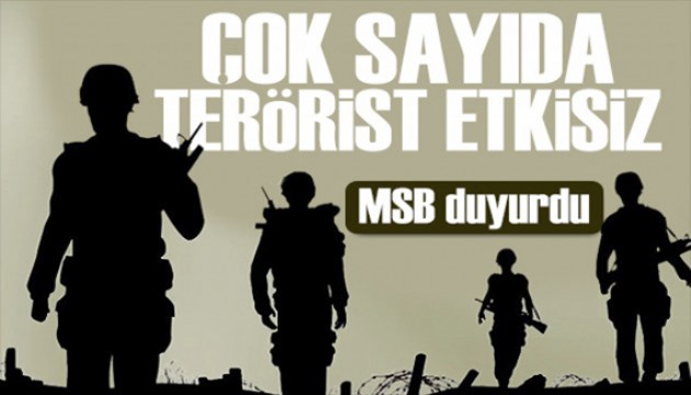 Irak'ın kuzeyine operasyon! MSB duyurdu: Etkisiz hale getirildiler