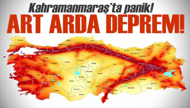 AFAD duyurdu: Kahramanmaraş'ta art arda deprem!