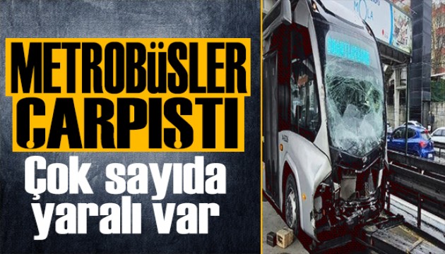 İstanbul'da korkunç kaza: Metrobüsler çarpıştı! Ekipler bölgede