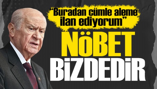 Bahçeli'den AYM'ye kapatma davası tepkisi: Cümle aleme ilan ediyorum!