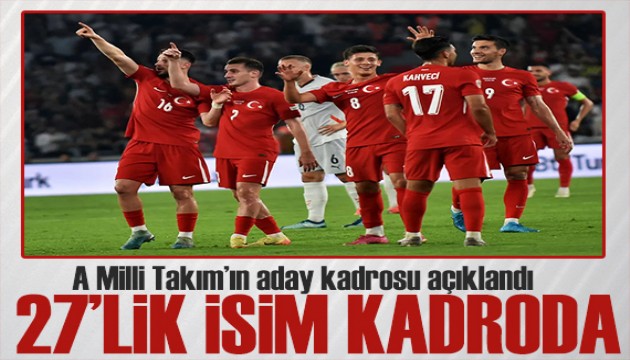 Atakan Karazor kadroda! A Milli Takım'ın aday kadrosu belli oldu