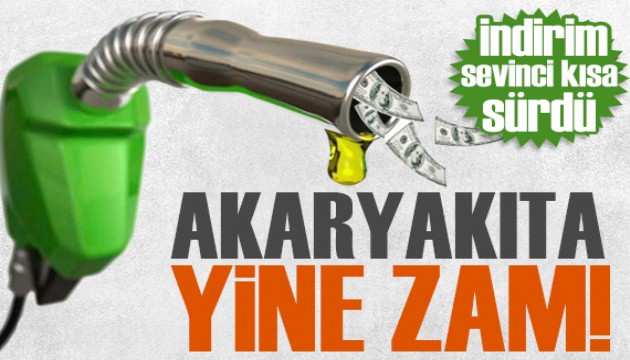 İndirim sevinci kısa sürdü! Akaryakıta zam geliyor