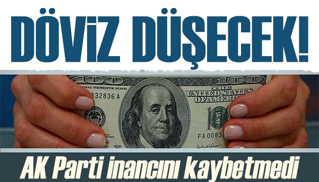 Ak Parti’den “Döviz düşecek” iddiası