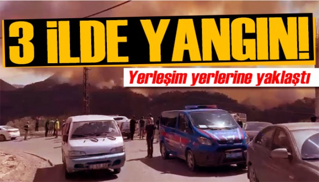 Hatay'da orman yangını! Yerleşim yerlerine yaklaştı