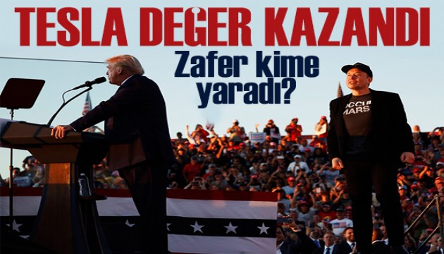 Trump zaferini ilan etti, Tesla değer kazandı!