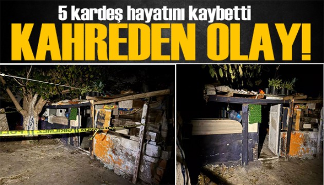 İzmir'de facia: 5 kardeş soba devrilmesi sonucu hayatını kaybetti