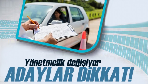 Sürücü adayları dikkat! Direksiyon sınavında değişiklikler