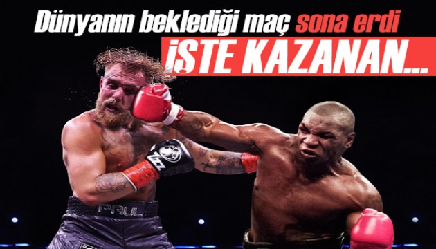 Dünyanın gözü bu maçtaydı: Mike Tyson-Jake Paul karşılaşması! İşte kazanan...