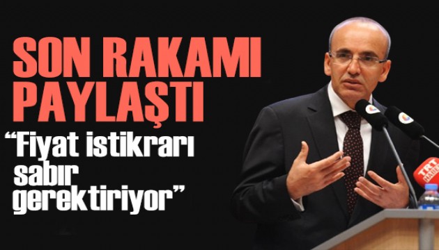 Bakan Şimşek'ten enflasyon mesajı: Sabır gerektiriyor