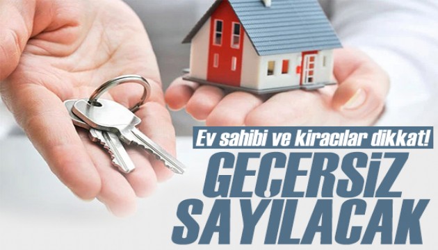 Yargıtay'dan kiracıları sevindirecek karar: Geçersiz sayılacak