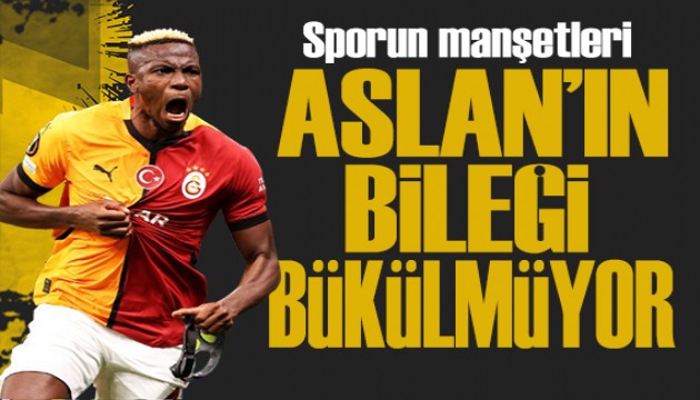Aslan'ın bileği bükülmüyor! Spor basını bugün ne yazdı? (7 Aralık)