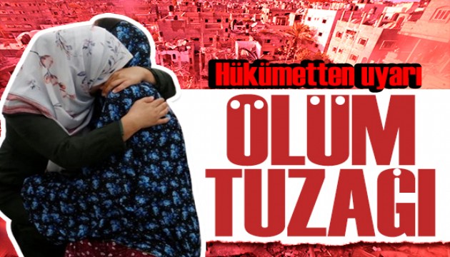 Filistinlilere tuzak! Gazze hükümetinden çağrı