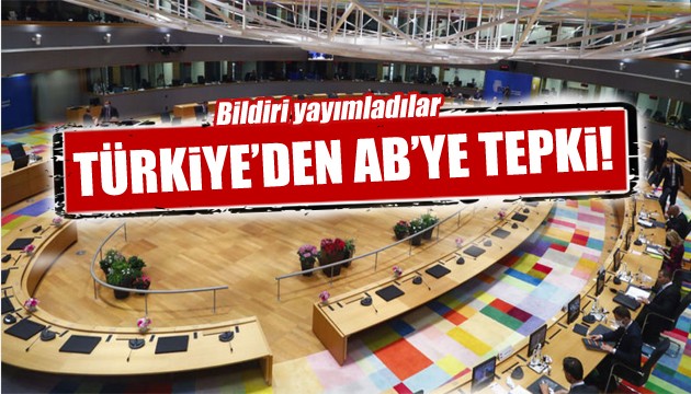 Türkiye'den 9 AB üyesi ülkeye 'zirve' tepkisi