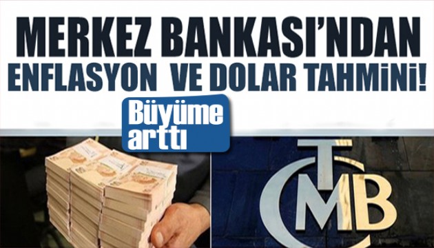 Merkez Bankası'ndan dolar ve enflasyon tahmini: Yüzde 37,17 oldu!