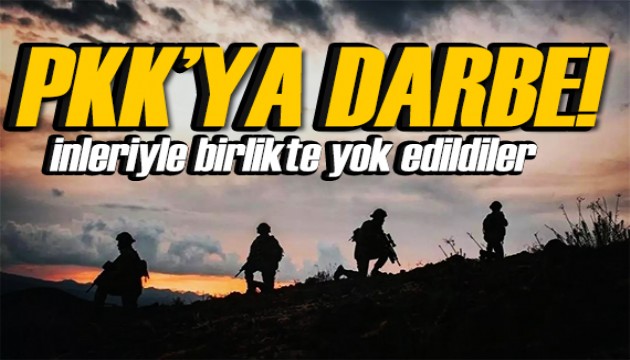 PKK'ya ağır darbe! İnleri başlarına yıkıldı