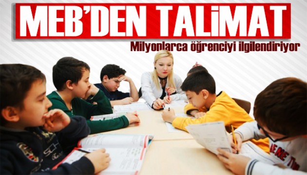 MEB'den 81 ile yazı! Milyonlarca öğrenciyi ilgilendiriyor