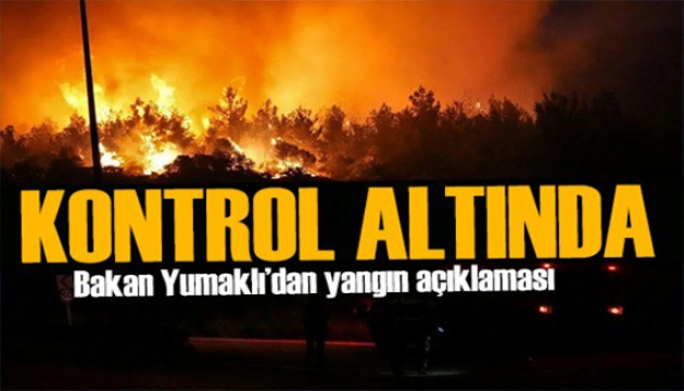 Yangın kabusu! Bakan Yumaklı açıkladı: Kontrol altına alındı