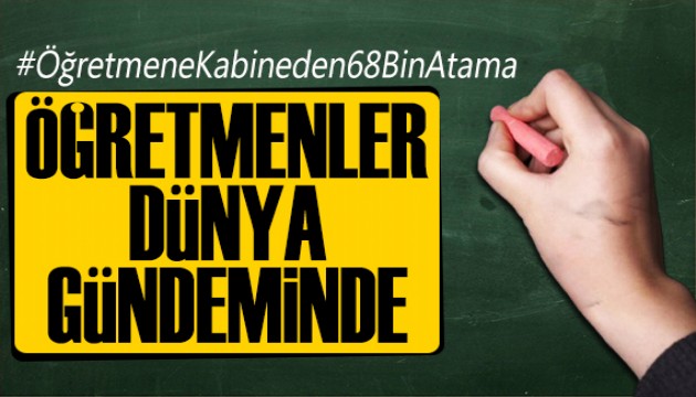 Öğretmenler X Etkinliğinde Dünya Gündeminde: 68 Bin Atama Talebi 1 Milyonu Aştı