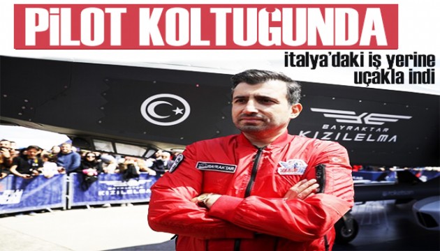 Selçuk Bayraktar pilot koltuğunda! O anları paylaştı
