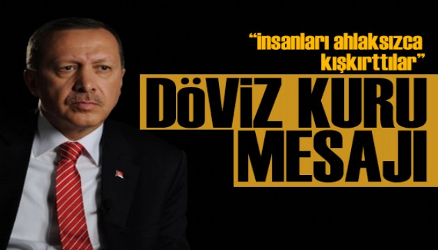 Erdoğan'dan döviz kuru mesajı: Karamsar senaryolar gerçekleşmedi