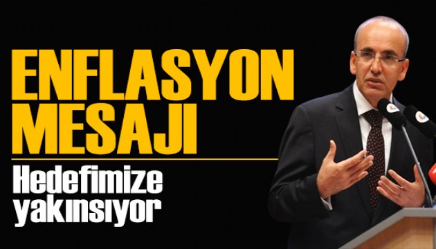 Bakan Şimşek'ten enflasyon mesajı: Hedefimize yakınsıyor