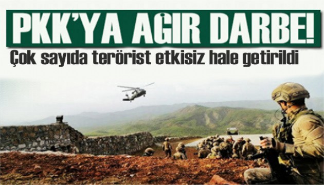 MSB duyurdu: PKK'ya ağır darbe! Çok sayıda terörist etkisiz hale getirildi