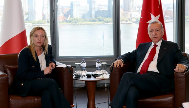 Erdoğan, İtalya Başbakanı Giorgia Meloni'yi kabul etti