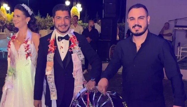 Gelinle damada jant takıldı