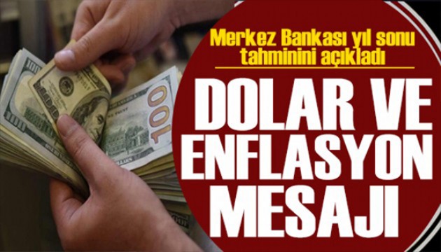 SON DAKİKA: Merkez Bankası açıkladı: Yıl sonu dolar ve enflasyon beklentisi!