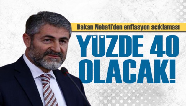 Bakan Nebati'den 'enflasyon' tahmini: Yüzde 40'a çıkacak!