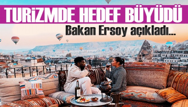 Bakan Ersoy açıkladı: Turizmde hedef 100 milyon!