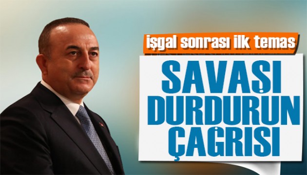 Çavuşoğlu'ndan Rus mevkidaşıyla kritik görüşme