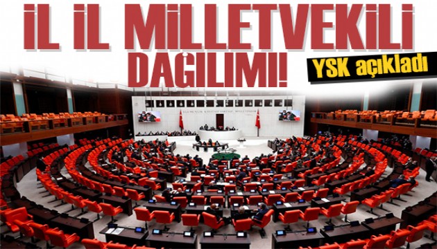 YSK açıkladı: İşte illere göre göre vekil sayısı...