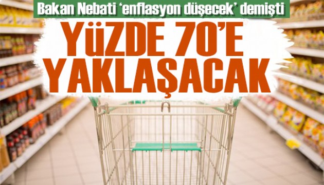 Bakan Nebati 'düşecek' demişti! Enflasyon beklentisi yükseliyor