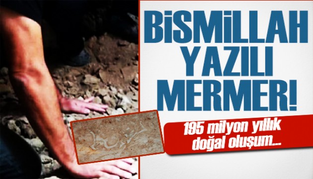 195 milyon yıllık 'Bismillah' yazısı!