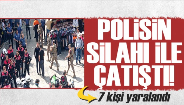 İstanbul'un göbeğinde çatışma: 1 polis yaralandı