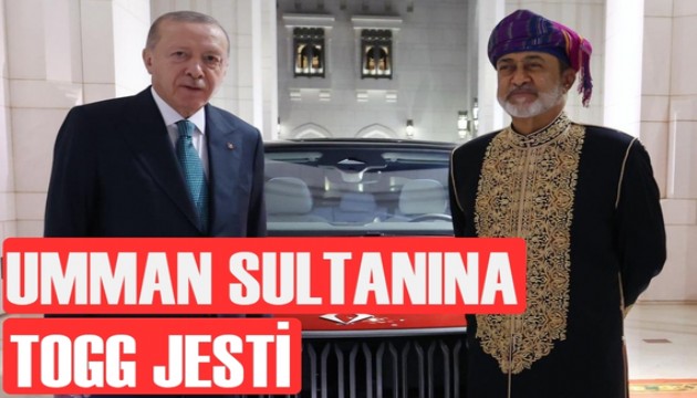 Cumhurbaşkanı Erdoğan, Umman sultanına Togg hediye etti