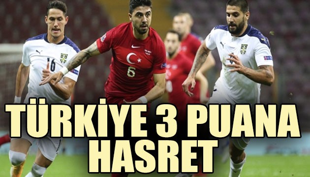 Türkiye, konuk ettiği Sırbistan ile 2-2 berabere kaldı