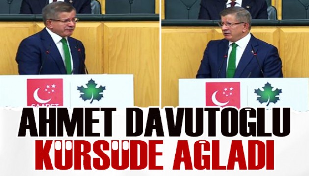 Ahmet Davutoğlu kürsüde ağladı: Özlem Zengin'e para isyanı