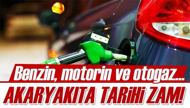 Akaryakıta tarihi zam!