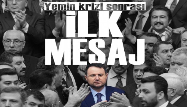 Yemin krizi sonrası Akın Gürlek'ten ilk mesaj