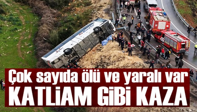Antalya'da katliam gibi kaza: Çok sayıda ölü ve yaralı var