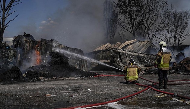 Ankara’da fabrika yangını