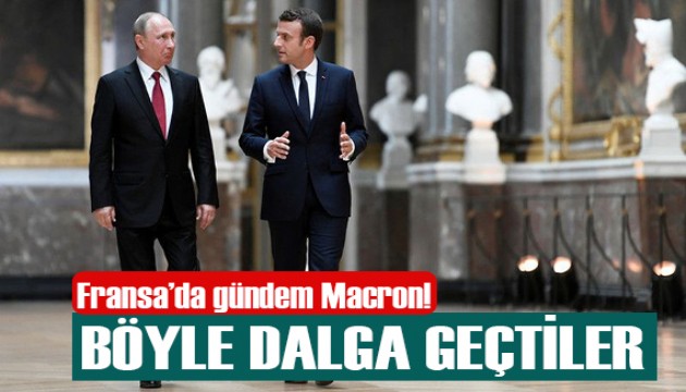 Macron-Putin görüşmesi alay konusu oldu!