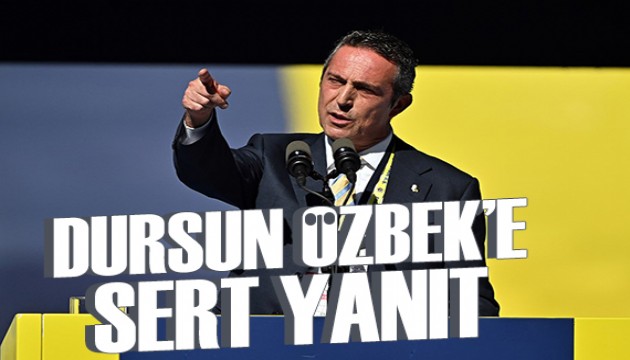 Ali Koç'tan Dursun Özbek'e sert cevap
