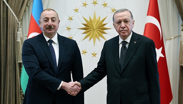 Erdoğan, Aliyev ile görüştü
